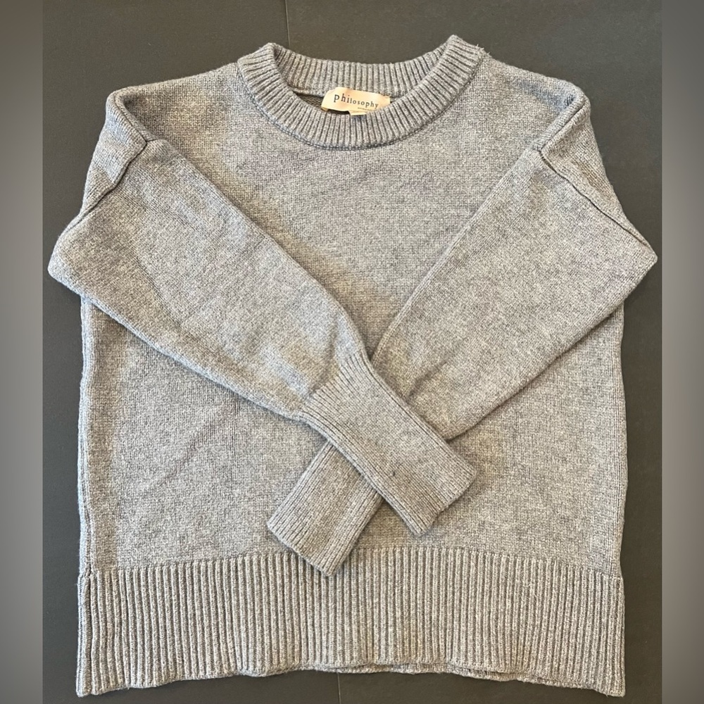 PHILOSOPHY Republic Clothing Grey sweater shirt. Very comfortable.